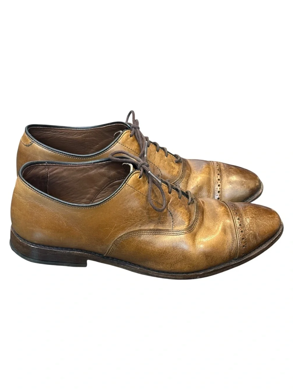 Allen Edmonds Fifth Avenue Cap-toe Oxford Dress Shoe Walnut Brown Men’s 10.5D